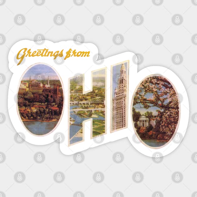 Greetings from Ohio Sticker by reapolo